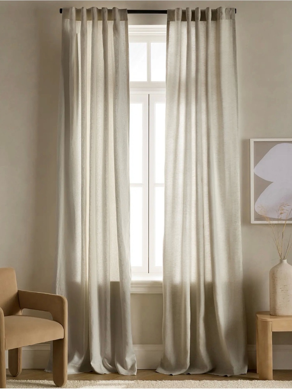 NWOT Sage European Linen 48x96 Curtain Panel - Each Panel Retails for 92